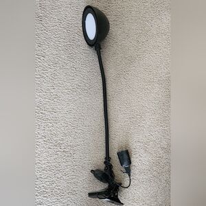 Black Flexible Clip-On LED Lamp